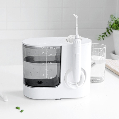 Countertop Oral Water Flosser Wireless With 6 Replacement Jet