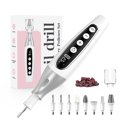 Portable Nail Grinder 10 level speed Low Noise USB Charging Pedicure Nail File Set Electric Nail Drill