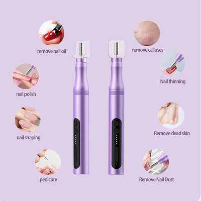 Rechargeable 5 Modes Electric Manicure 6 Drill Bits Portable Pedicure Low Noise Electric Nail Drill