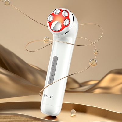Facial Microcurrent Beauty Device Electric EMS Face Clean Toning Red Blue Light Rejuvenation Lift Remove Wrinkles Machine