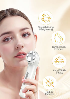 Facial Microcurrent Beauty Device Electric EMS Face Clean Toning Red Blue Light Rejuvenation Lift Remove Wrinkles Machine