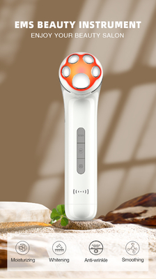 Facial Microcurrent Beauty Device Electric EMS Face Clean Toning Red Blue Light Rejuvenation Lift Remove Wrinkles Machine
