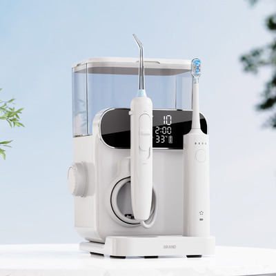 Oral Irrigator 1000ml Teeth Washing Machine Display Screen 2IN1 Electric Water Flosser with Toothbrush
