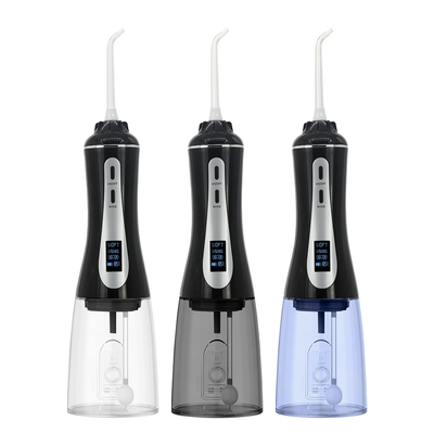 Durable 3W Portable Dental Irrigator , OLED Easy Floss High Pressure Water Flosser