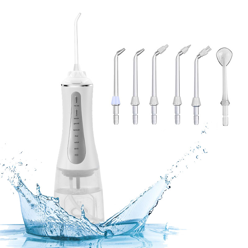 Durable Rechargeable Cordless Oral Irrigator , Ultralight Whitening Water Flosser