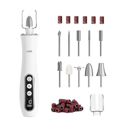 LED Display Electric Nail Polishing Machine Low Noise USB Charging Manicure Pedicure Nail File Set Electric Nail Drill