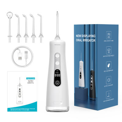 Oral Irrigator Dental Care 350ml Tank Rechargeable USB LED Display Electric Portable Water Flosser