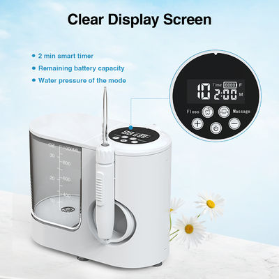 6 Nozzle Oral Water Flosser Perfect For Dental Care And Rechargeable Teeth Cleaner
